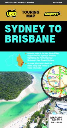 Sydney To Brisbane Map 244 9th Ed by Various