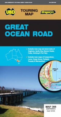 Great Ocean Road Map 308 9th by Various