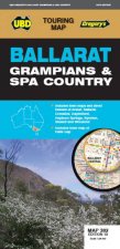 Ballarat Grampians  Spa Country Map 382 18th