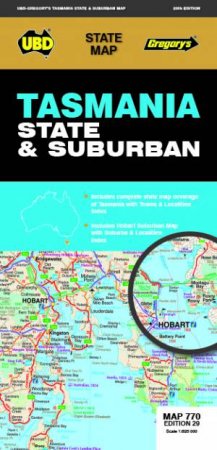 Tasmania State & Suburban Map 770 (29th Ed) by Various