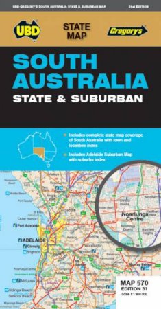 South Australia State & Suburban Map 570 (31st Edition) by Various