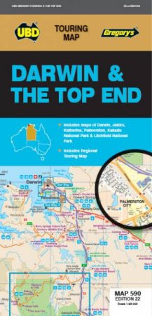 Darwin & the Top End Map 590 22nd ed by Unknown