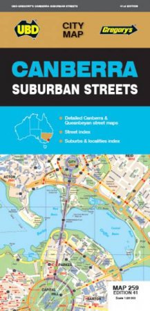 Canberra Suburban Streets Map 259 41st Ed by Various