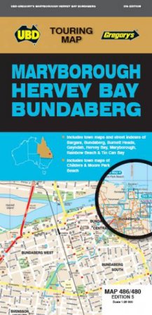 Maryborough Hervey Bay Bundaberg Map 486/480 5th by Unknown