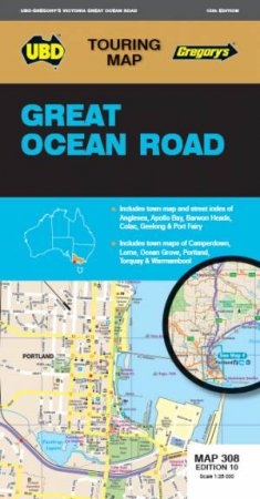 Great Ocean Road Map 308 10th by  & UBD Gregorys