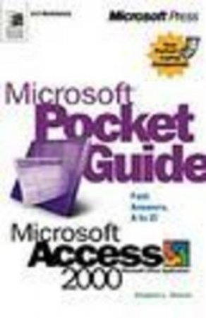 Microsoft Pocket Guide: Microsoft Access 2000 by Stephen L Nelson