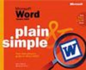 Microsoft Word Version 2002 Plain & Simple by Jerry Joyce & Marianne Moon