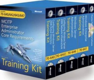 MCITP Self-Paced Training Kit Enterprise Admin (Exams 70-640, 70-642, 70-643, 70-647) by Dan Holme 