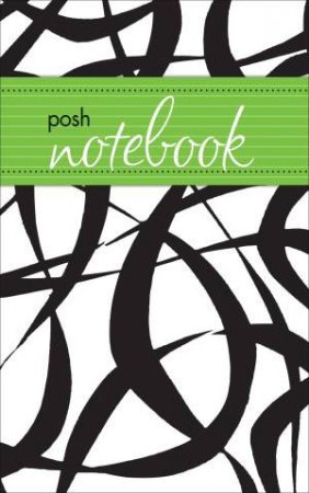 Posh Notebook: Black and White Flocked Abstract by Various