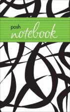 Posh Notebook Black and White Flocked Abstract