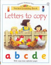 Usborne Farmyard Tales Sticker Learning Letters To Copy