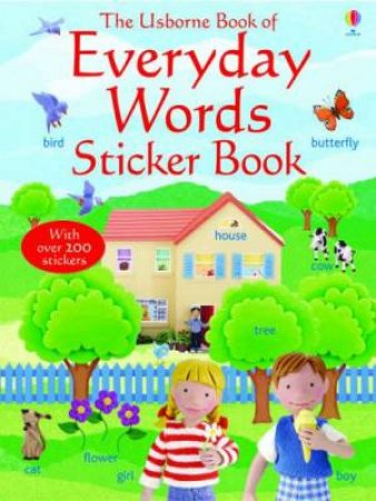 The Usborne Book Of Everyday Words: Sticker Book by Unknown