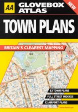 AA Spiral Glovebox Atlas Town Plans Britain  3 ed