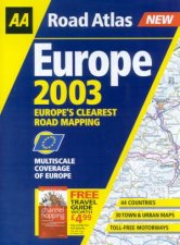 AA Road Atlas Europe 2003  A4 Wiro