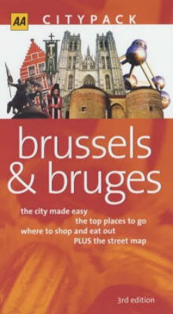 AA CityPack Map & Guide Pack: Brussels & Bruges - 3 ed by Various