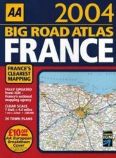 AA Big Road Atlas France 2004