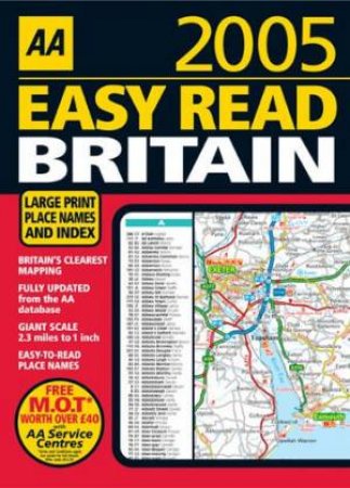 AA Easy Read Atlas: Britain 2005 by Unknown