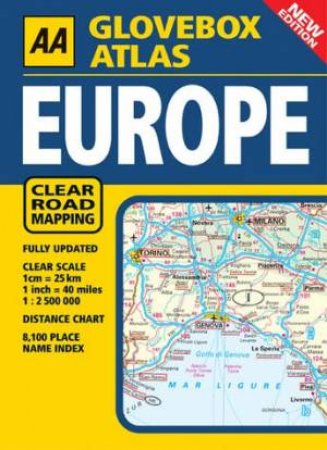 AA Glovebox Atlas: Europe - 5 Ed by Unknown