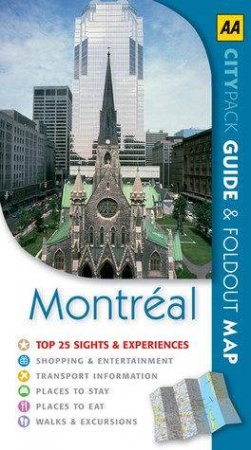 AA CityPack Map & Guide Pack: Montreal - 3rd Ed by AA