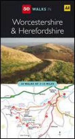 AA 50 Walks in Herefordshire and Worcestershire by Various