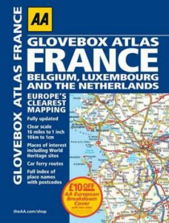 AA Glovebox Atlas France Spiral (7th Edition) by Various 