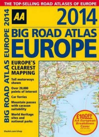 AA Big Road Atlas Europe (9th Edition) by Various 