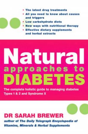 Natural Approaches To Diabetes by Sarah Brewer