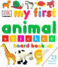 My First Animals Sticker Board Book