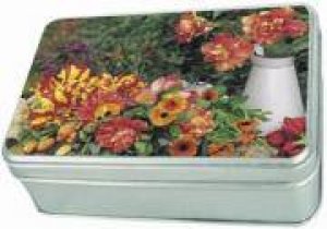 Tin Box: Country Flowers by Various