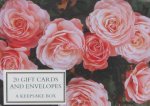 Tin Box Rose  20 Gift Cards  Envelopes