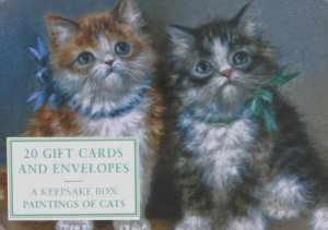 Tin Box: Paintings of Cats - 20 Gift Cards & Envelopes by Various