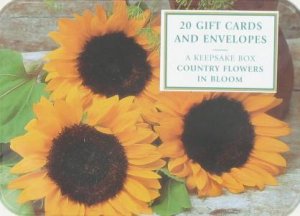 Tin Box: Country Flowers in Bloom - 20 Gift Cards & Envelopes by Unknown