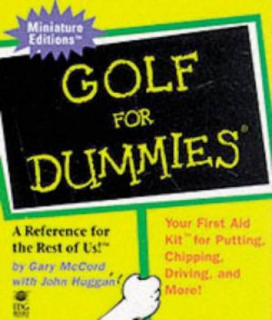 Golf For Dummies - Miniature Edition by Gary McCord