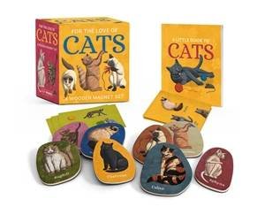 For the Love of Cats: A Wooden Magnet Set by Eliza Berkowitz