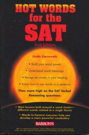 Hot Words For The SAT - 2 Ed by Linda Carnevale