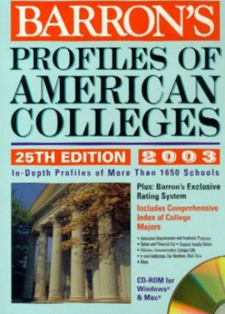 Barron's Profiles Of American Colleges 2003 by Various