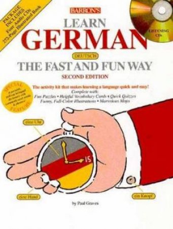 Barron's Learn German The Fast And Fun Way - Book & CD by Various