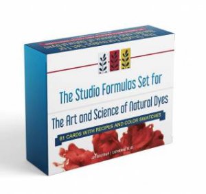 Studio Formulas Set for The Art and Science of Natural Dyes: 84 Cards with Recipes and Color Swatches by JOY BOUTRUP