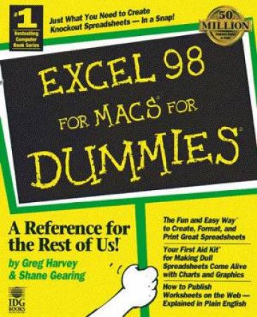 Excel 98 For Macs For Dummies by Harvey