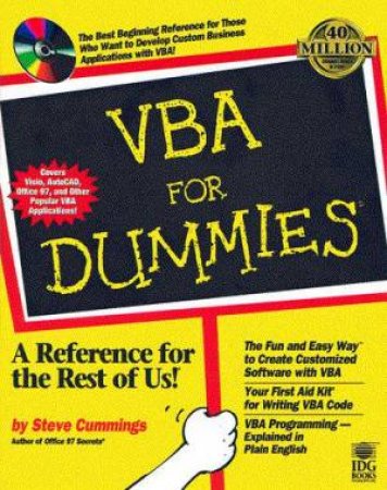 VBA For Dummies (Bk/CD) by Cummings