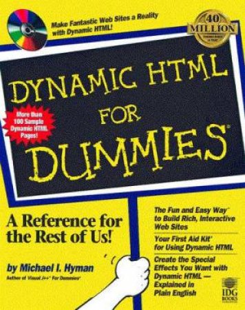 Dynamic HTML For Dummies (Bk/CD) by Hyman