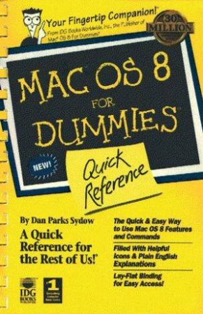 Mac OS 8 For Dummies Quick Reference by Sydow