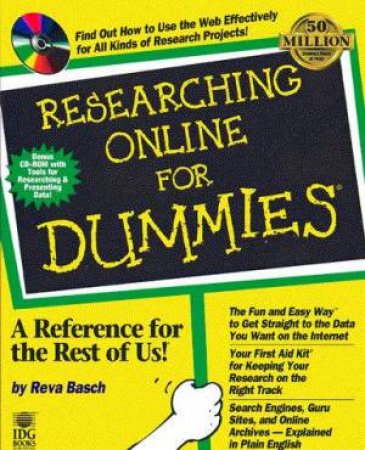 Researching Online For Dummies (Bk/CD) by Basch