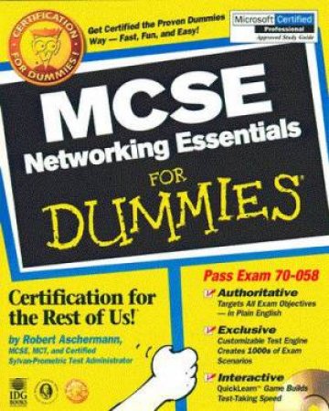 MCSE Networking Essentials For Dummies (Bk/CD) by Ascherman