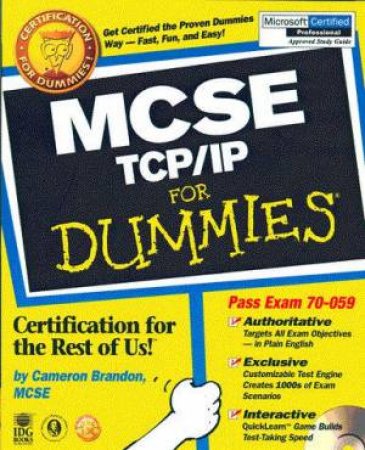 MCSE TCP/IP For Dummies (Bk/CD) by Brandon