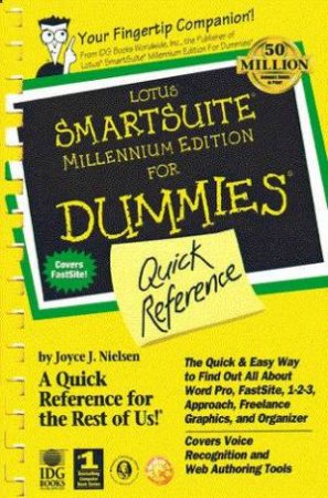 Lotus SmartSuite Millenium Edition For Dummies Quick Reference by Nielsen