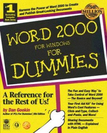 Word 2000 For Windows For Dummies by Dan Gookin