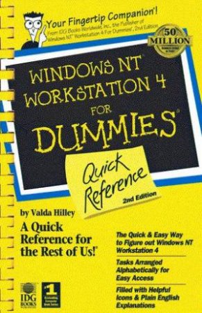 Windows NT Workstation 4 For Dummies Quick Reference by Valda Hilley