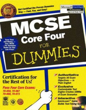 McSe Core Four For Dummies H/C (4bks/4cds) by Dummies Technology Press