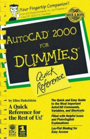 AutoCAD 2000 For Dummies Quick Reference by Ellen Finklestein